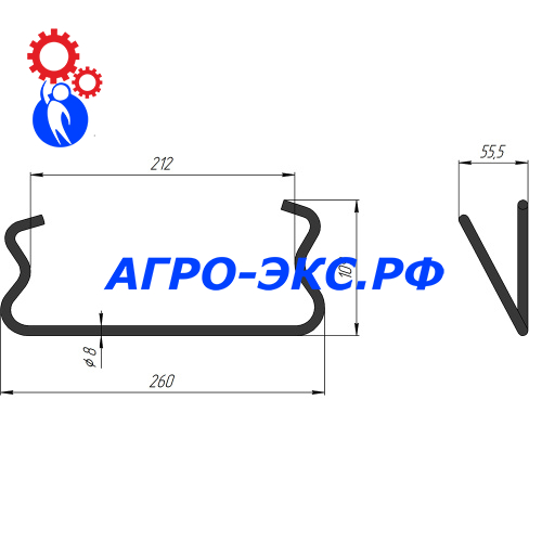 Зуб пружинный на культиватор КПШ-9,6.13.05