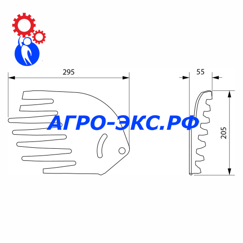 Крыло Н.082.04.406-01 (левое) (2)